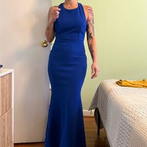 Lulu's Royal Blue Maxi Dress